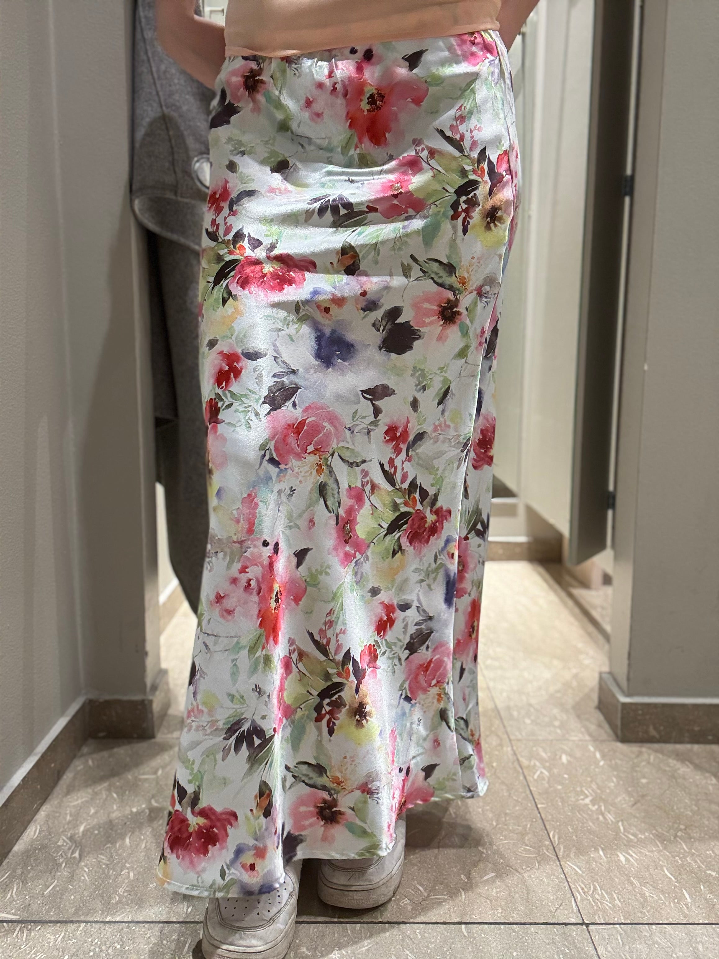 PCGINI Long Skirt - Cloud Dancer